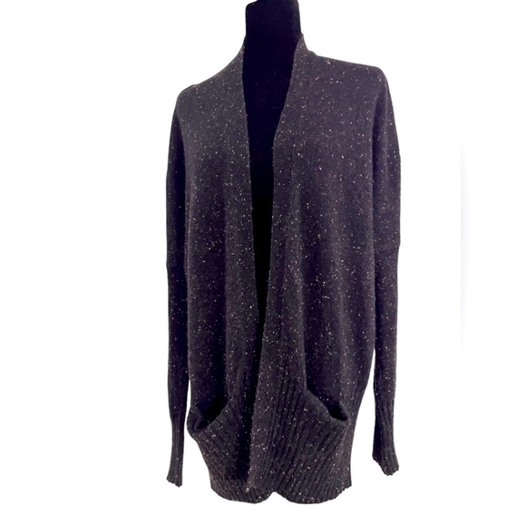 Aritzia Talula Black Confetti Open Front Cardigan - Medium - Picture 1 of 10
